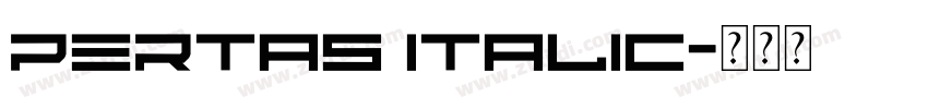 pertas Italic字体转换